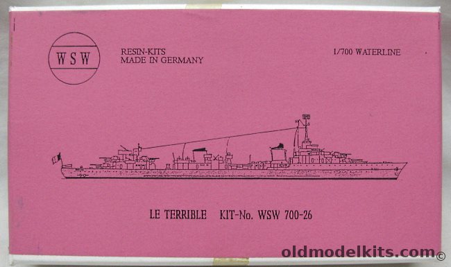 WSW 1/700 Le Terrible 1945 Destroyer, WSW700-26 plastic model kit